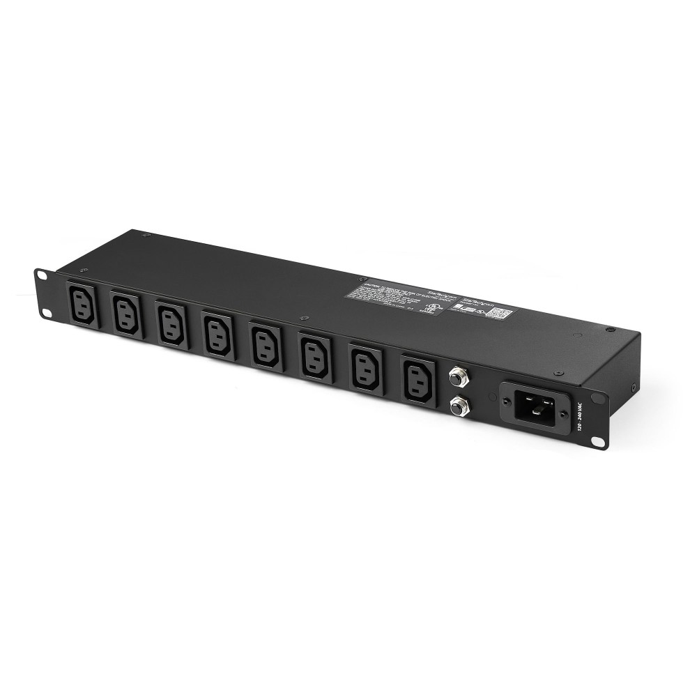 StarTech.com 1U 19 inch 8 Port Rack Mount PDU - IEC C13 Socket Rackmount Power Supply/Strip - Horizontal Server Rack...