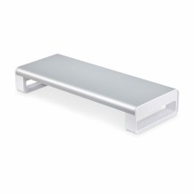 StarTech.com Ergonomic Monitor Riser Stand, Up to 33lb/15kg, Fixed height 3.5in/9cm, Desktop Computer Monitor/Laptop Riser...