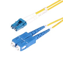 StarTech.com 7m (22.9ft) LC to SC (UPC) OS2 Single Mode Duplex Fiber Optic Cable, 9/125µm, 100G, Bend Insensitive, Low...
