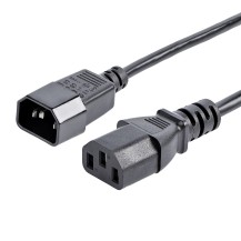 StarTech.com 6ft (2m) Power Extension Cord, C14 to C13, 10A 125V, 18AWG, Computer Power Cord Extension, IEC-320-C14 to IEC...