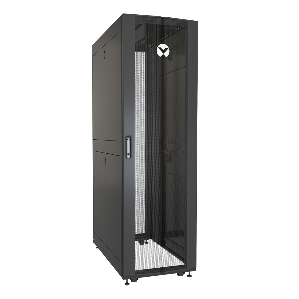 Vertiv VR3107 rack cabinet 48U Freestanding rack Black, Transparent Vertiv VR3107 rack cabinet 48U Freestanding rack Black, Transparent