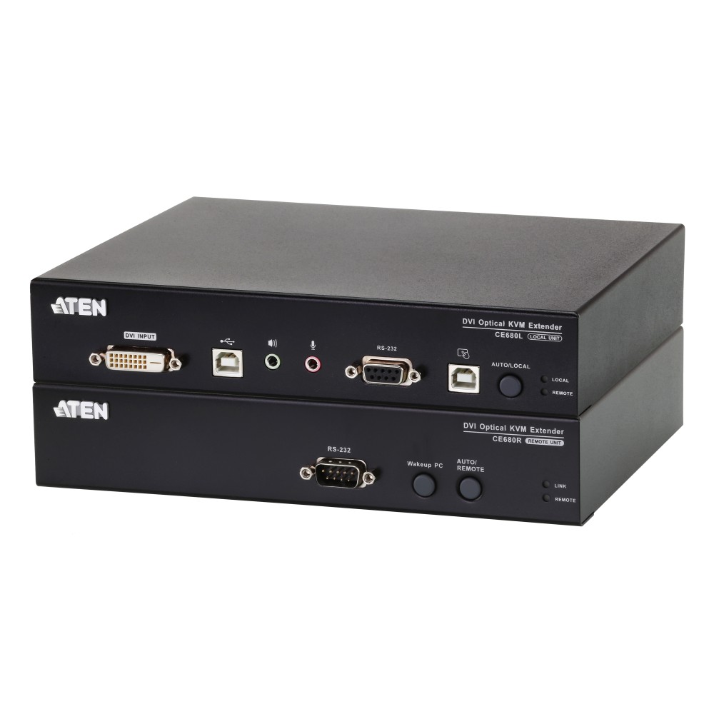 ATEN CE680 KVM switch Rack mounting Black
