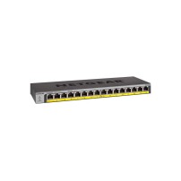 NETGEAR GS116PP Unmanaged Gigabit Ethernet (10/100/1000) Power over Ethernet (PoE) Black