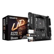 GIGABYTE A520I AC Motherboard - Supports AMD Ryzen 5000 Series AM4 CPUs, 6 Phases Digital VRM, up to 5300MHz DDR4 (OC)...
