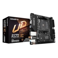 GIGABYTE A520I AC Motherboard - Supports AMD Ryzen 5000 Series AM4 CPUs, 6 Phases Digital VRM, up to 5300MHz DDR4 (OC)...