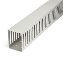 StarTech.com Open Slot Cable Management Raceway with Cover, 3'(75mm)W x 3-7/8'(10cm)H - 6.5ft(2m) length - 1/4'(8mm) Slots...