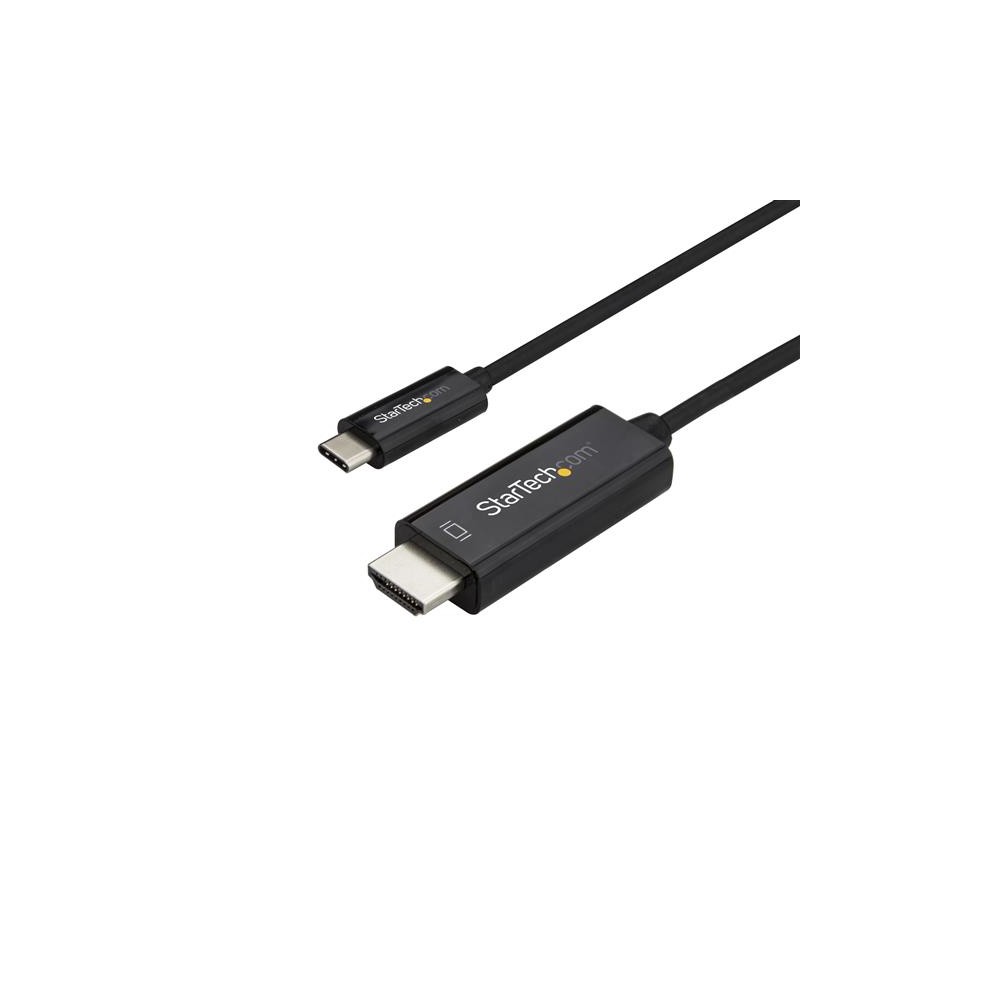 StarTech.com 6ft (2m) USB C to HDMI Cable - 4K 60Hz USB Type C to HDMI 2.0 Video Adapter Cable - Thunderbolt 3 Compatible...