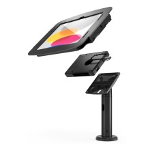 Compulocks iPad Pro 12.9' (3-6th Gen) Space Enclosure Tilting Stand 8' Plus Hub Black