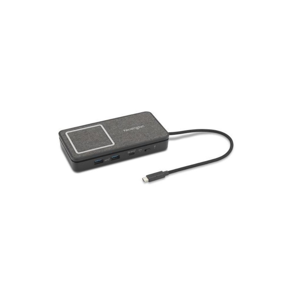 Kensington SD1700P USB-C Dual 4K Portable Mobile Dock with Qi Charging - 100W Power Pass Through Kensington SD1700P USB-C Dual 4K Portable Mobile Dock with Qi Charging - 100W Power Pass Through