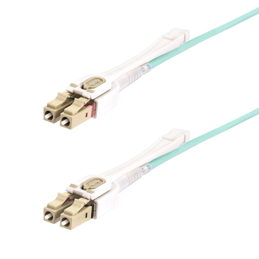 StarTech.com 5m (16.4ft) LC to LC (UPC) OM4 Multimode Fiber Optic Cable w/Push Pull Tabs, 50/125µm, 100G, Bend Insensitive...