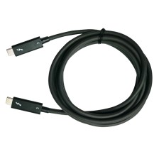 QNAP CAB-TBT315M-40G Thunderbolt cable 1.5 m 40 Gbit/s Black