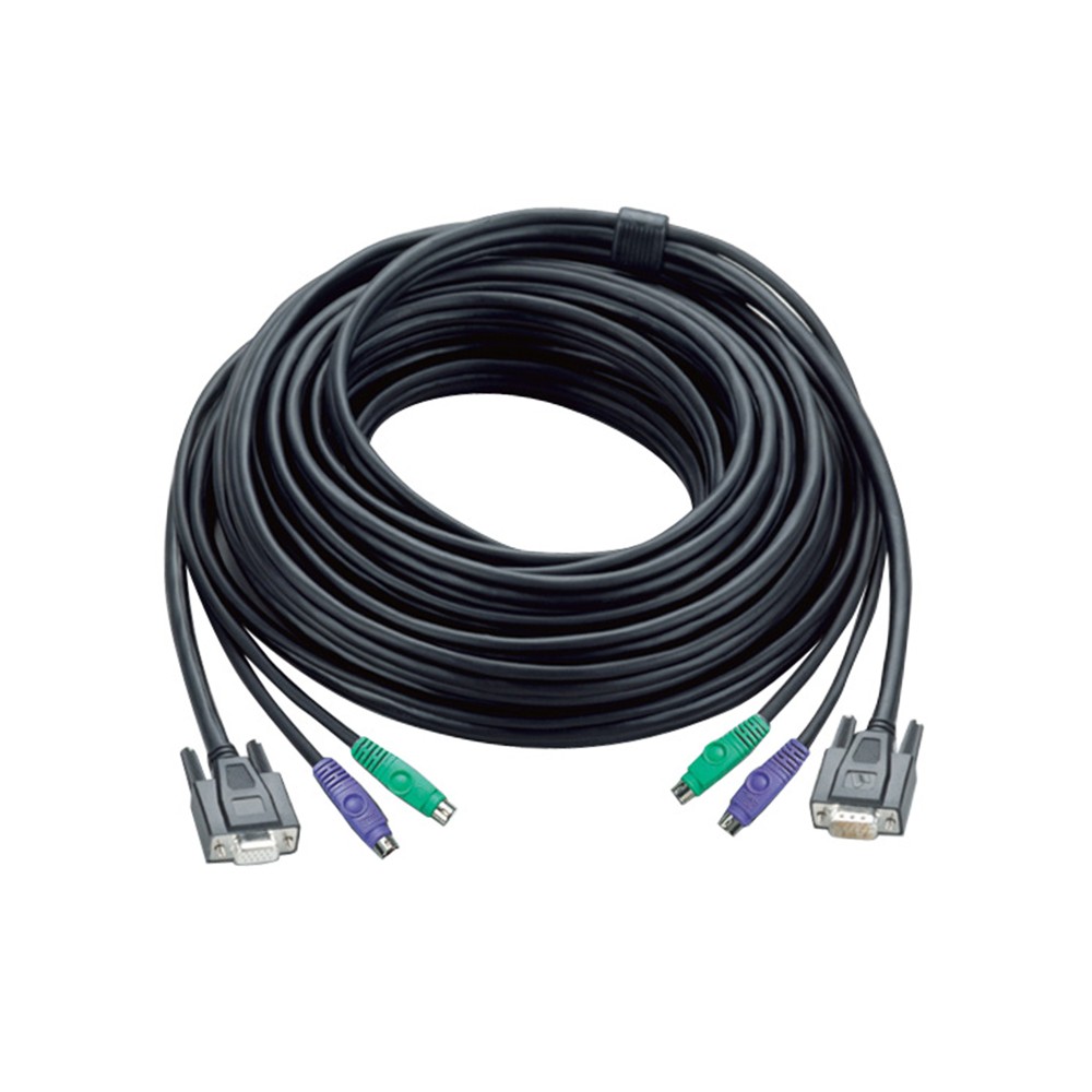 ATEN 30ft PS/2 KVM cable Black 10 m