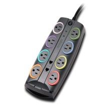 Kensington K62690NA surge protector Black, Multicolour 8 AC outlet(s) 2.4 m