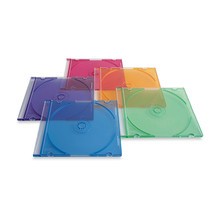 Verbatim 94178 Slimline case 1 discs Blue, Green, Orange, Pink, Purple