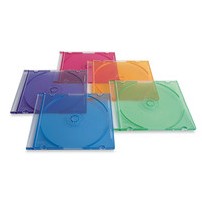 Verbatim 94178 Slimline case 1 discs Blue, Green, Orange, Pink, Purple