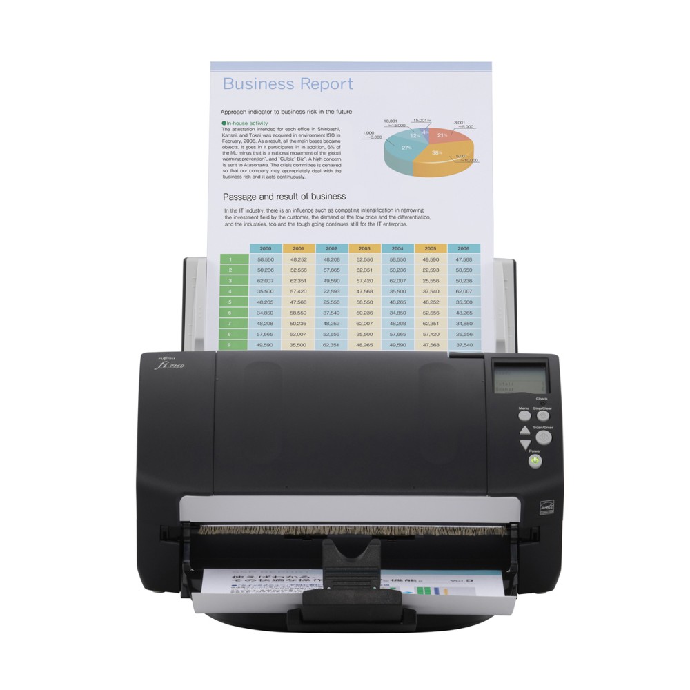 Fujitsu fi-7160 ADF scanner 600 x 600 DPI A4 Black, Grey