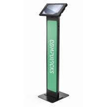 Compulocks Galaxy Tab A9+ 11', Swell Enclosure Brandable Floor Stand - Black