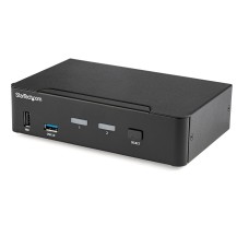 StarTech.com 2 Port DisplayPort KVM Switch - 4K 60Hz - Single Display - Dual Port UHD DP 1.2 USB KVM Switch with Integrated...