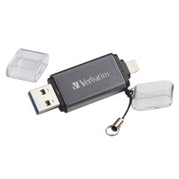 Verbatim iStore 'n' Go USB flash drive 64 GB USB Type-A / Lightning 3.2 Gen 1 (3.1 Gen 1) Grey