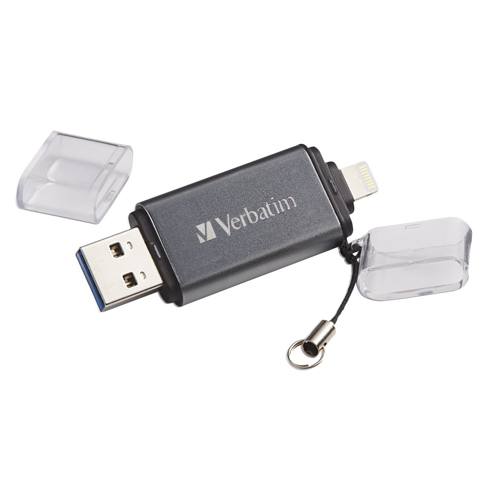 Verbatim iStore 'n' Go USB flash drive 64 GB USB Type-A / Lightning 3.2 Gen 1 (3.1 Gen 1) Grey