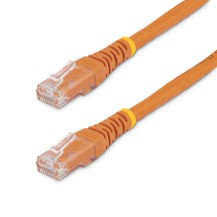 StarTech.com 100ft CAT6 Ethernet Cable - Orange CAT 6 Gigabit Ethernet Wire -650MHz 100W PoE RJ45 UTP Molded Network/Patch...