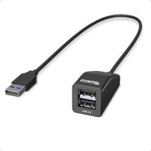 Plugable Technologies 2-in-1 USB Splitter with Dual USB 2.0 Ports, Compatible with Windows, Linux, macOS, Chrome OS, USB...