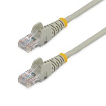 StarTech.com Cat5e patch cable with snagless RJ45 connectors – 7 ft, gray