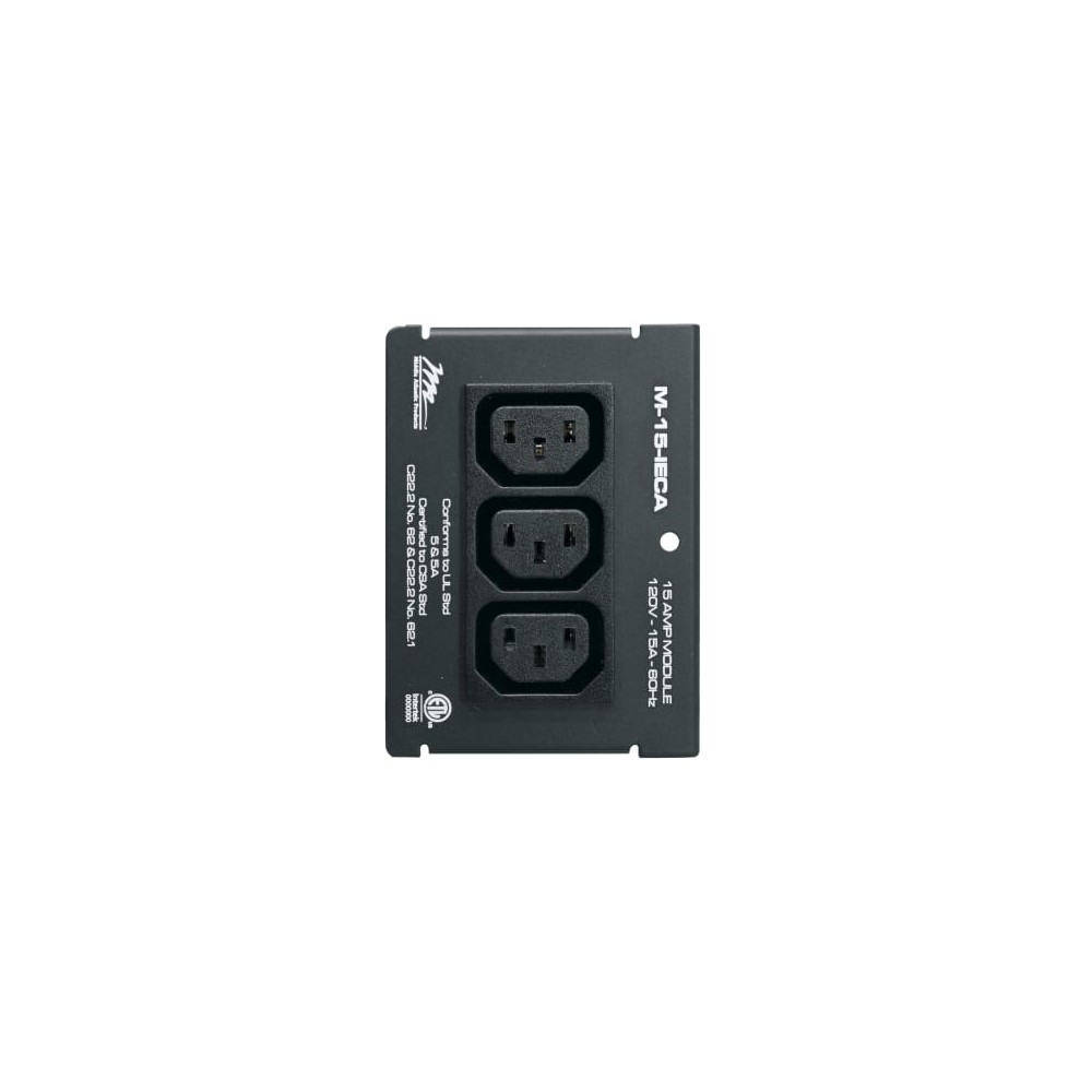 Middle Atlantic Products M-15-IECA power distribution unit (PDU) 1 AC outlet(s) Black