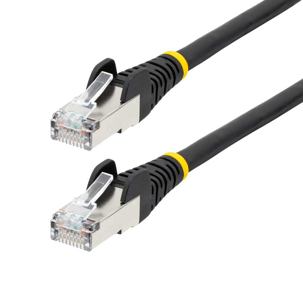 StarTech.com 50ft Black CAT6a Ethernet Cable, Snagless RJ45, 10GbE, 100W PoE++, S/FTP, LSZH, 27AWG Pure Bare Copper Wire...