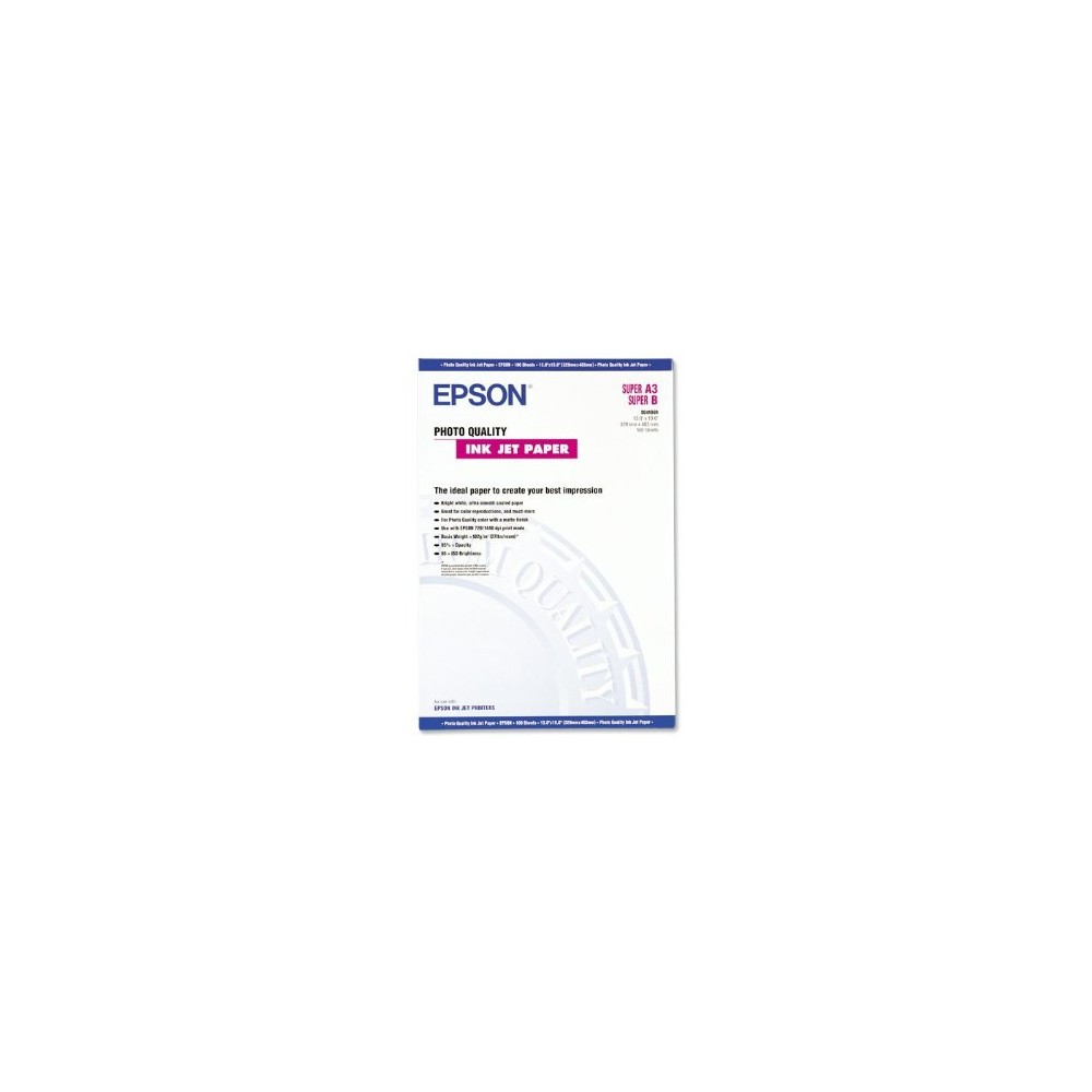 Epson Photo Quality Ink Jet Paper, DIN A3+, 102g/m², 100 Sheets