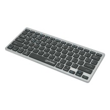 Manhattan Ultra Slim Dual-Mode Wireless Keyboard, German Quertz layout, Bluetooth (v3.0) and Wireless (2.4GHz), 78 low...