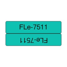Brother FLE-7511 label-making tape Black on green