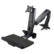 StarTech.com Sit Stand Monitor Arm - Desk Mount Adjustable Sit-Stand Workstation Arm for Single 34' VESA Mount Display...