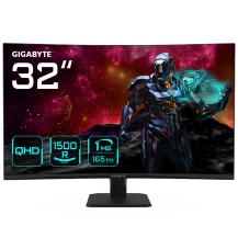 GIGABYTE GS32QC 31.5' QHD Curved Gaming Monitor - 2560 x 1440, 1500R, 165Hz, 1ms, 300 cd/m², FreeSync Premium, HDR Ready...