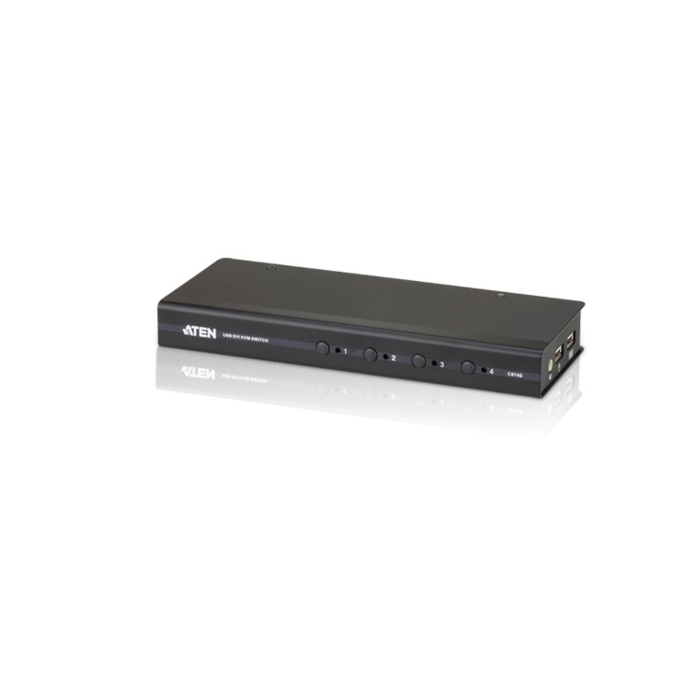 ATEN CS74D KVM switch Black