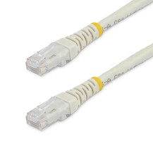 StarTech.com 100ft CAT6 Ethernet Cable - White CAT 6 Gigabit Ethernet Wire -650MHz 100W PoE RJ45 UTP Molded Network/Patch...