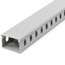 StarTech.com Open Slot Cable Management Raceway with Cover, 1-1/2'(38mm)W x 1'(25mm)H - 6.5ft(2m) length - 1/4'(8mm) Slots...