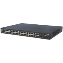 Intellinet 48-Port Gigabit Ethernet Web-Managed Switch with 4 SFP Ports, 48 x 10/100/1000 Mbps RJ45 Ports + 4 x SFP, IEEE...