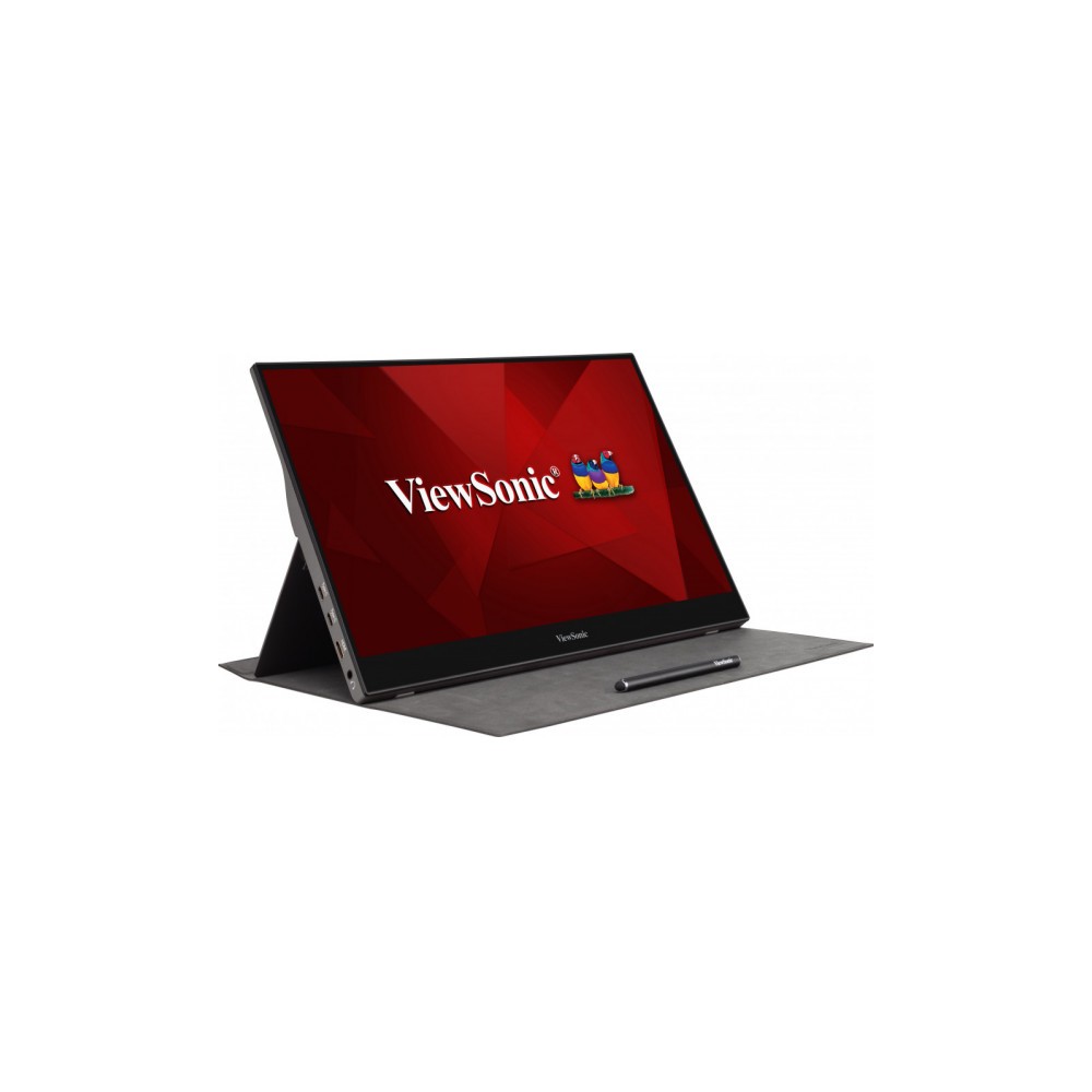 Viewsonic TD1655 computer monitor 39.6 cm (15.6') 1920 x 1080 pixels Full HD LED Touchscreen Multi-user Black, Silver