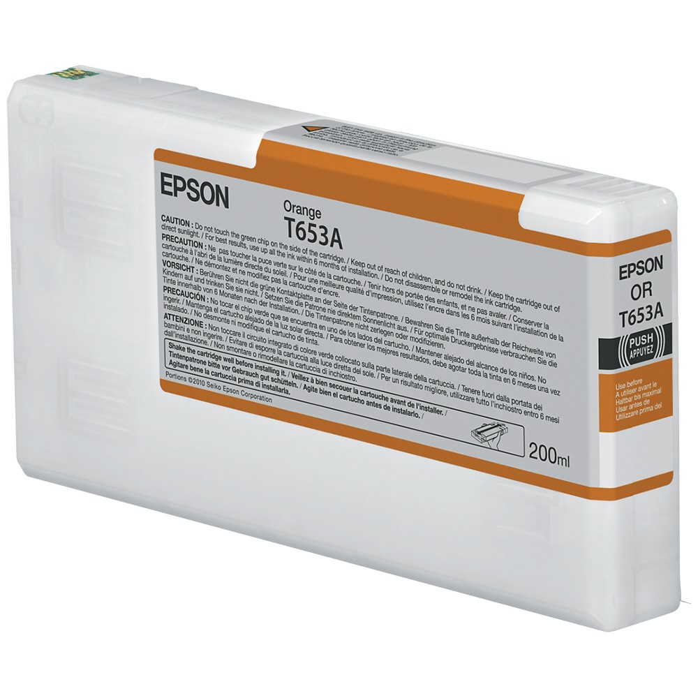Epson T653A Orange Ink Cartridge (200ml) Epson T653A Orange Ink Cartridge (200ml)