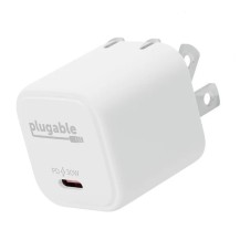 Plugable Technologies PS-30C1W mobile device charger Universal White AC Fast charging Indoor
