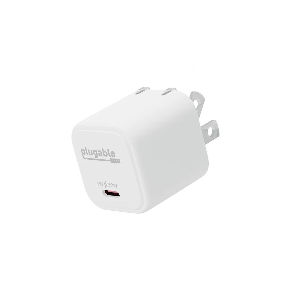 Plugable Technologies PS-30C1W mobile device charger Universal White AC Fast charging Indoor