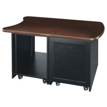 Middle Atlantic Products D12D-HM rack cabinet 12U Freestanding rack Black, Wood