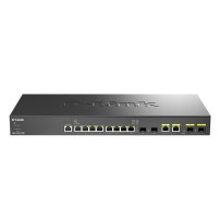 D-Link 8-port 10GBASE-T, 2-port SFP+ and 2-port 10GBASE-T/SFP+ Multi-Gigabit Smart Managed Switch