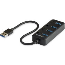 StarTech.com 4 Port USB 3.0 Hub - USB-A to 4x USB 3.0 Type-A with Individual On/Off Port Switches - SuperSpeed 5Gbps USB...