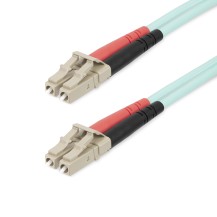 StarTech.com 20m (65ft) LC/UPC to LC/UPC OM4 Multimode Fiber Optic Cable, 50/125µm LOMMF/VCSEL Zipcord Fiber, 100G, Low...