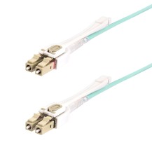 StarTech.com 8m (26.2ft) LC to LC (UPC) OM4 Multimode Fiber Optic Cable w/Push Pull Tabs, 50/125µm, 100G, Bend Insensitive...