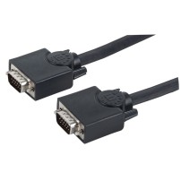 Manhattan VGA Monitor Cable (with Ferrite Cores), 20m, Black, Male to Male, HD15, Cable of higher SVGA Specification (fully...