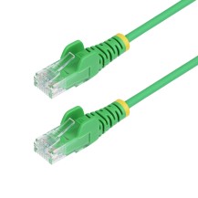 StarTech.com 3ft Green Slim CAT6 Ethernet Cable, Snagless, 100W PoE, UTP, LSZH, 28AWG Pure Bare Copper Wire, Slim RJ45...