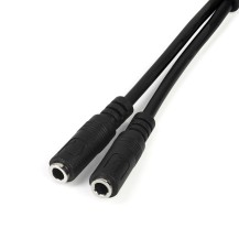 StarTech.com Headset adapter for headsets with separate headphone / microphone plugs - 3.5mm 4 position to 2x 3 position...